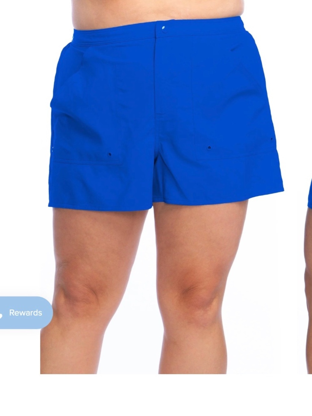 MAXINE Solid Woven Boardshort Swim Bottom -COBALT BLUE - Size 16 - NWT